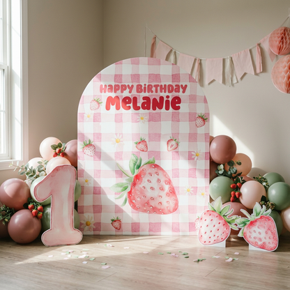 Strawberry Birthday Backdrop Set - display 2