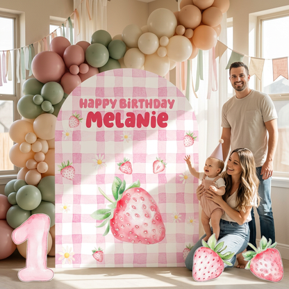 Strawberry Birthday Backdrop Set - display 3