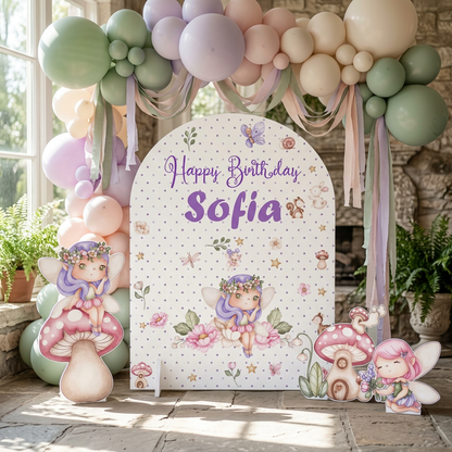 Fairy Garden Birthday Backdrop Set - display 1
