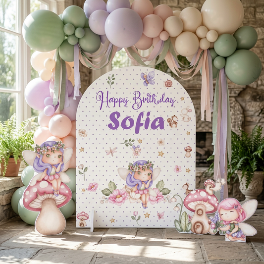 Fairy Garden Birthday Backdrop Set - display 1