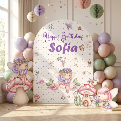 Fairy Garden Birthday Backdrop Set - display 2
