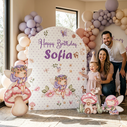 Fairy Garden Birthday Backdrop Set - display 3
