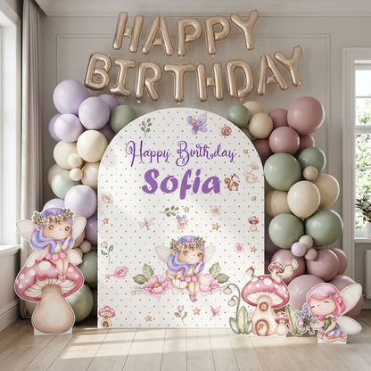 Fairy Garden Birthday Backdrop Set - display 4