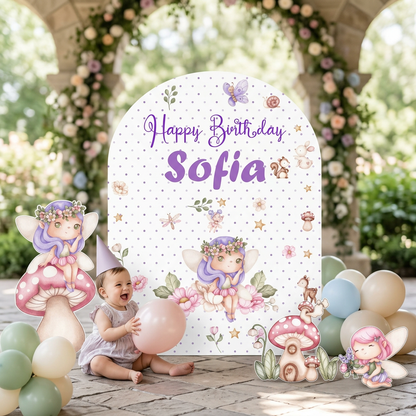 Fairy Garden Birthday Backdrop Set - display 6