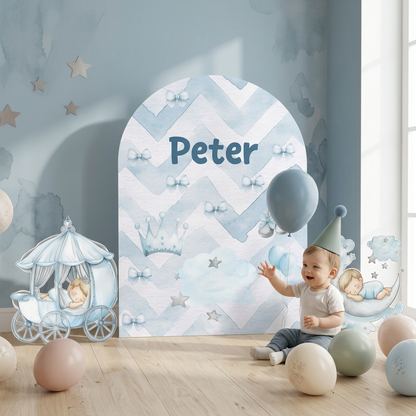 Royal Baby Boy Birthday Backdrop Set - display 6