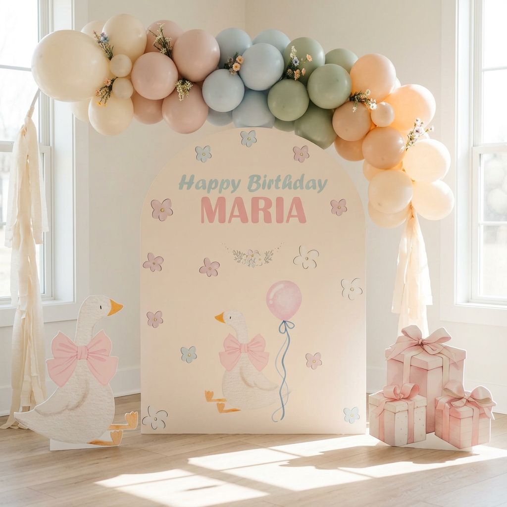 Goose Birthday Backdrop Set - display 1