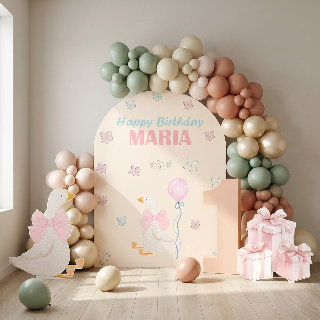 Goose Birthday Backdrop Set - display 5