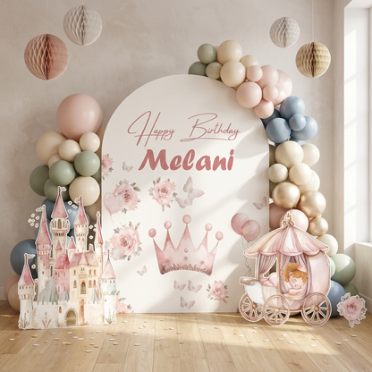 Princess Birthday Backdrop Set - display 2