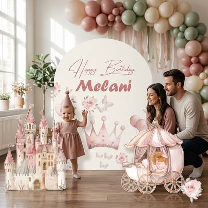 Princess Birthday Backdrop Set - display 3