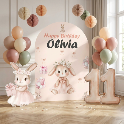 Bunny Birthday Backdrop Set - display 2