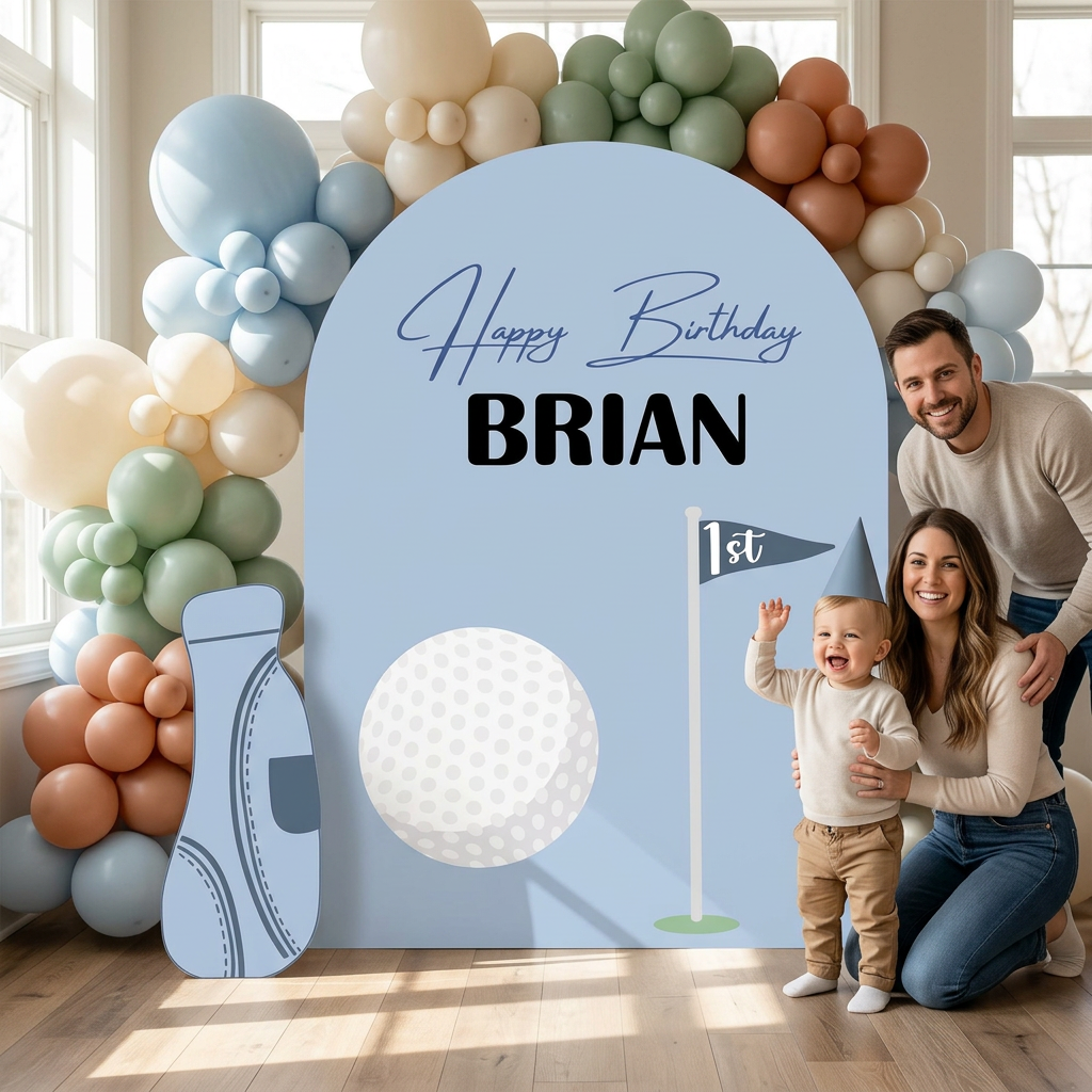 Golf Birthday Backdrop Set - display 3