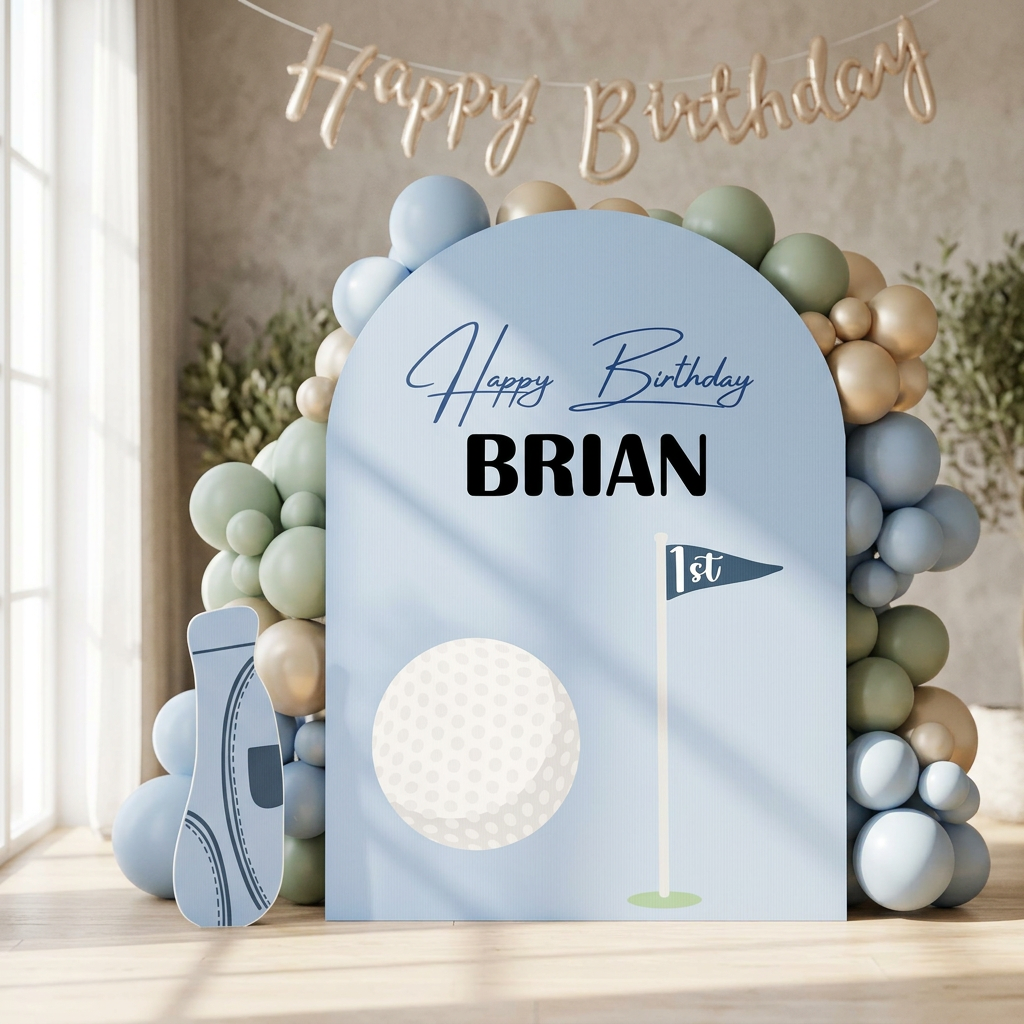 Golf Birthday Backdrop Set - display 4