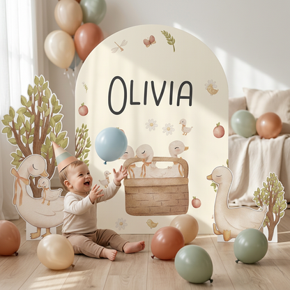 Duckling Birthday Backdrop Set - display 6