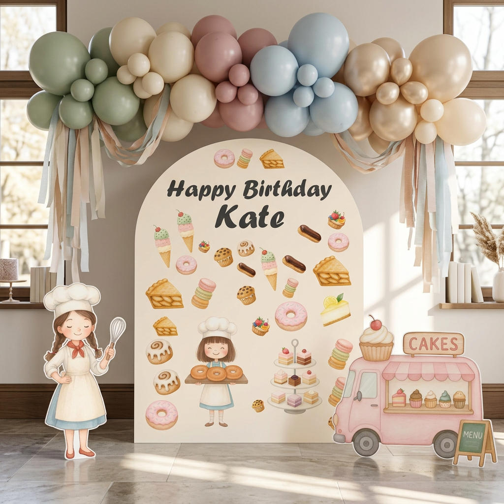 Baking Birthday Backdrop Set - display 1