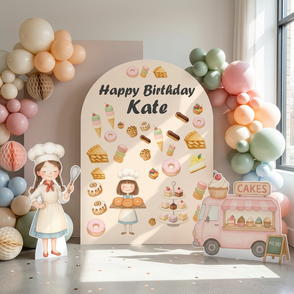 Baking Birthday Backdrop Set - display 2