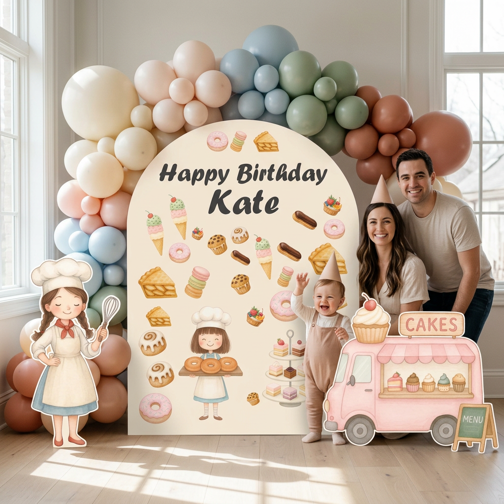 Baking Birthday Backdrop Set - display 3