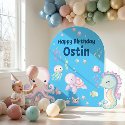 Under the Sea Birthday Backdrop Set - display 6