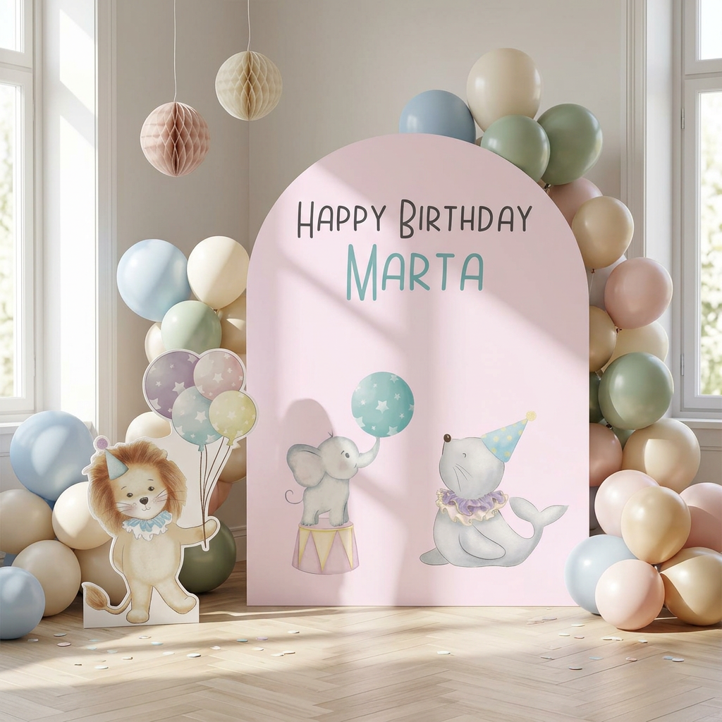 Circus Birthday Backdrop Set - display 2