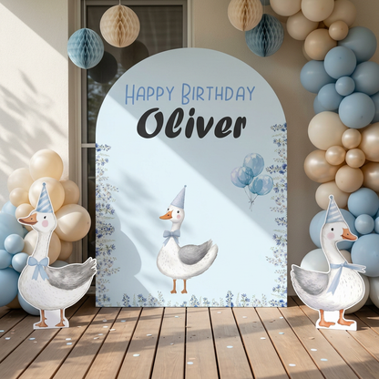 Blue Goose Birthday Backdrop Set - display 2