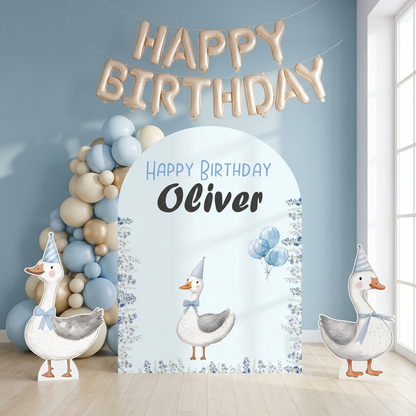 Blue Goose Birthday Backdrop Set - display 4