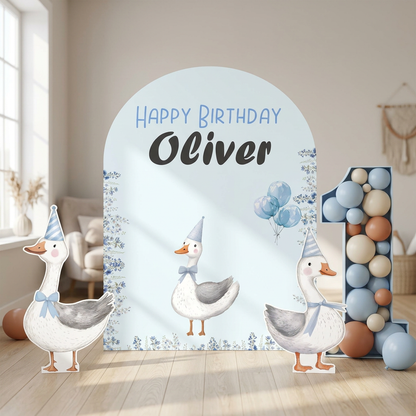 Blue Goose Birthday Backdrop Set - display 5