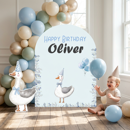 Blue Goose Birthday Backdrop Set - display 6