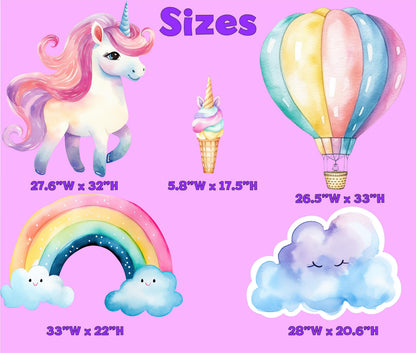 Personalized Unicorn Decor, Yard Sign, Unicorn Theme Party, Cutouts Standee Centerpieces, Unicorn Party Decoration, Unicorn Birthday Prop