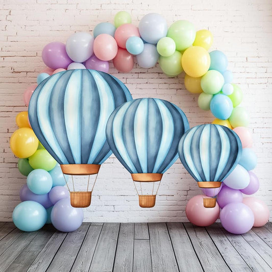 Hot Air Balloon Party Decor Cutout — custom party decor, printed and cut to shape