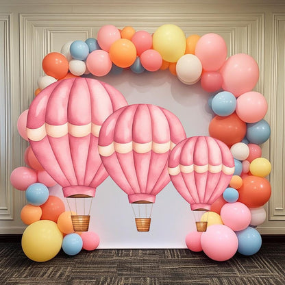 Hot Air Balloon Party Decor Cutout, Backdrop Cutouts, Signs, Baby Shower Hot Air Balloon, Coroplast Cutout Party Props