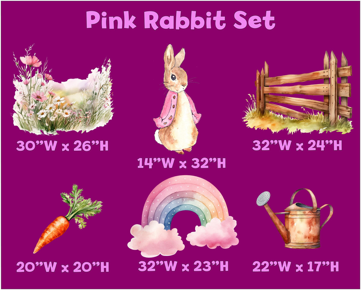 Garden Bunny Cut Out SET Decoration, Rabbit Baby Shower Decor, Backdrop Decor, Easter Bunnies, Easter Decorations, Easter Yard Decor