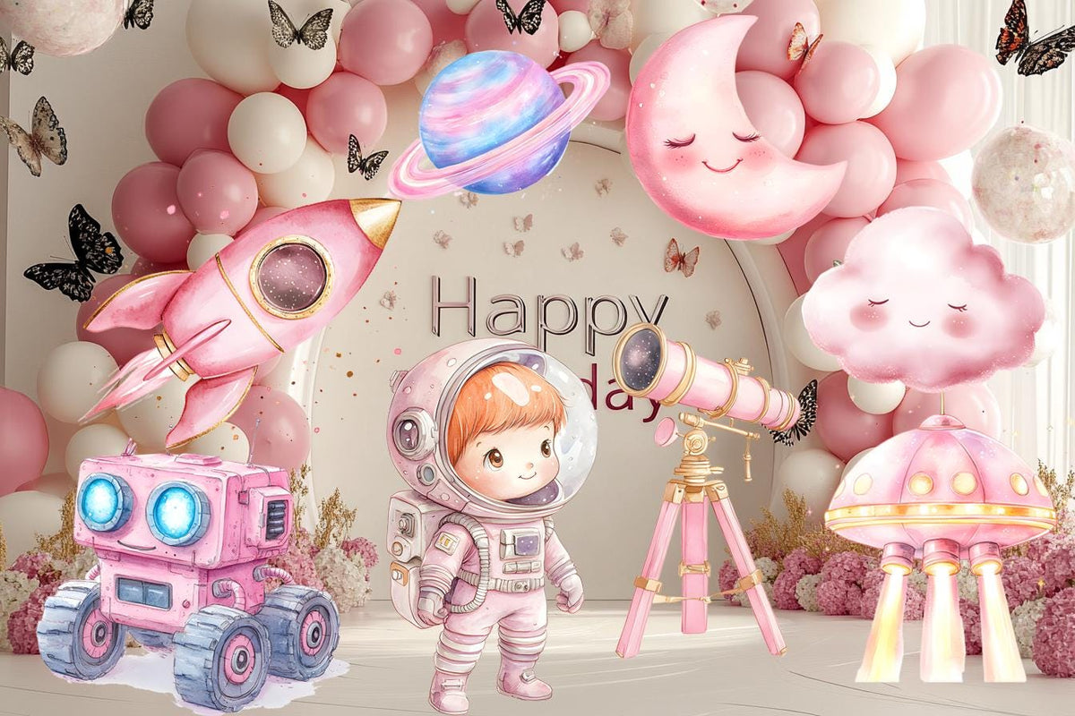 Pink Astronaut Cutout, Outer Space Decoration, Girl Astronaut, Galaxy Themed, Space Girl Themed Party Decor, Stand Up Prop,Big Decor Cut Out