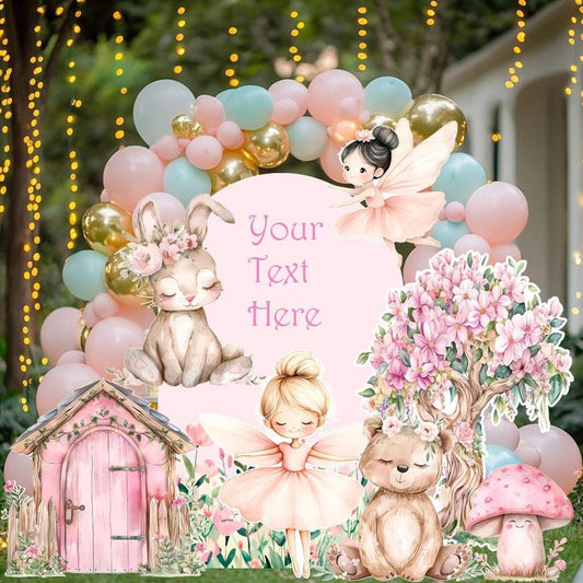 Fairy Cutout — custom party decor, printed and cut to shape