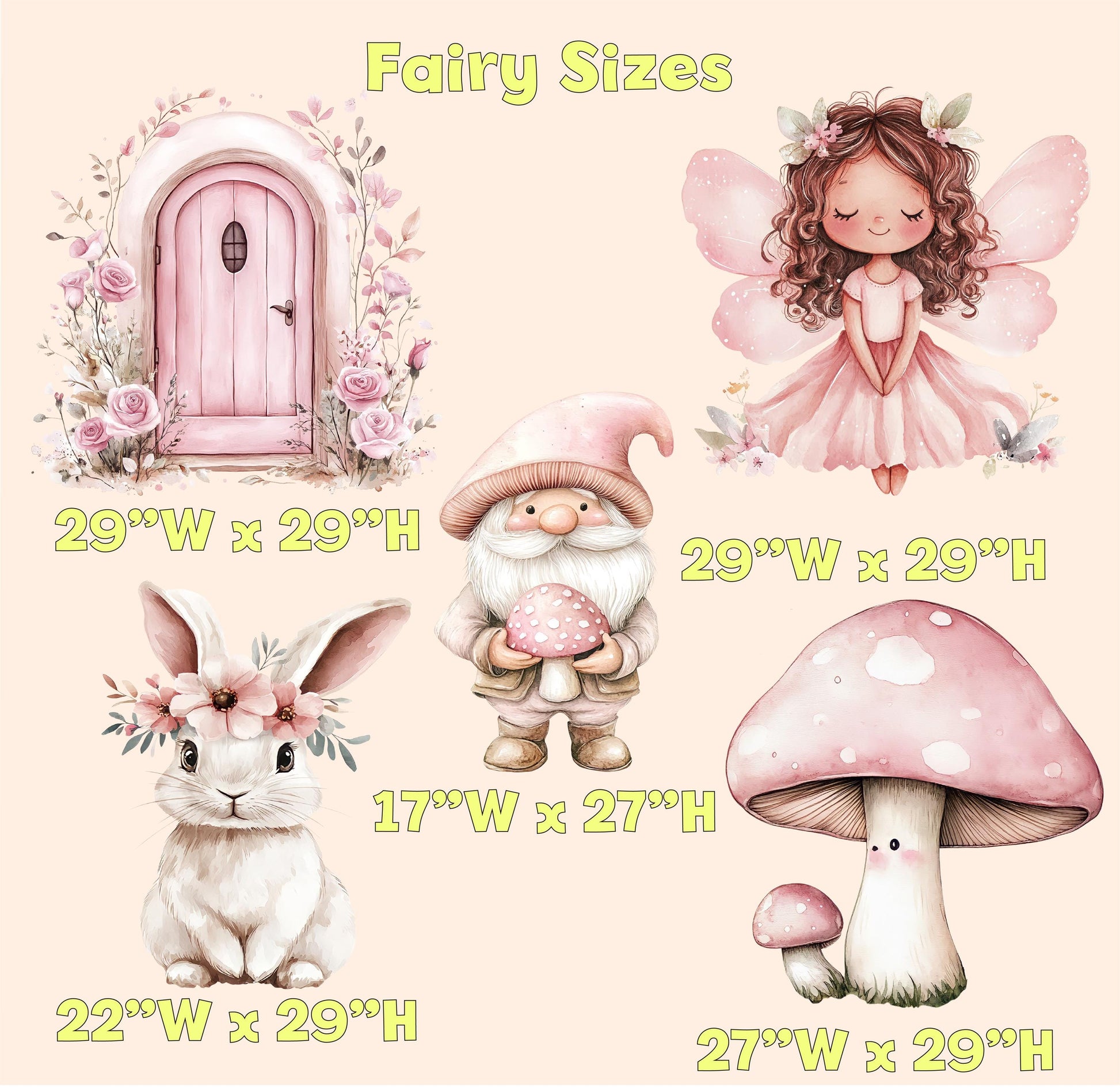 Fairy First Birthday Decor, Cutout, Fairy Baby Shower, Garden, Enchanted Fairy Girl Birthday Decor, Fairy Theme Birthday Party,Stand Up Prop