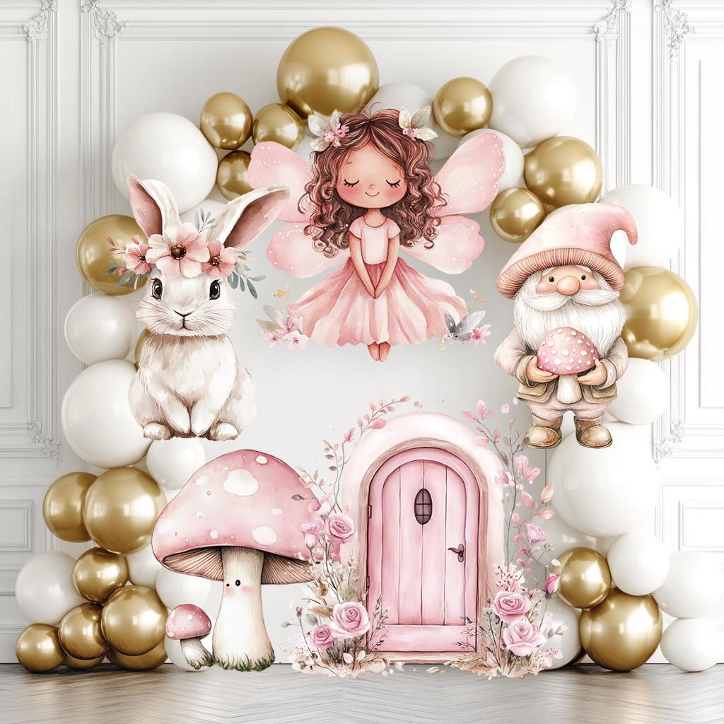 Fairy First Birthday Decor, Cutout, Fairy Baby Shower, Garden, Enchanted Fairy Girl Birthday Decor, Fairy Theme Birthday Party,Stand Up Prop