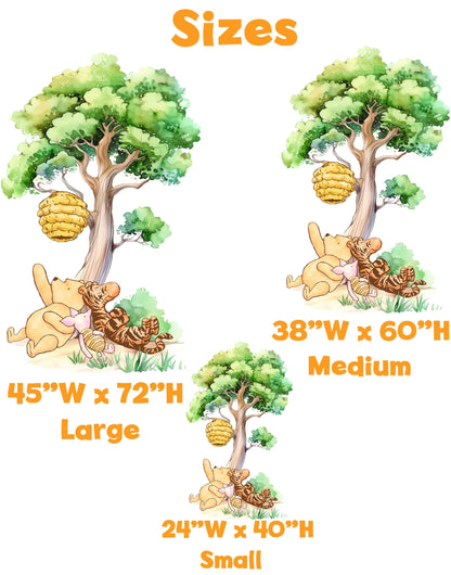 Classic Honey Bear Cutout Decoration (Tree with Friends), Baby Shower Decor, Backdrop, Yard Sign, Honey Bear, Baby Birthday, Classic Bear, Gender Reveal