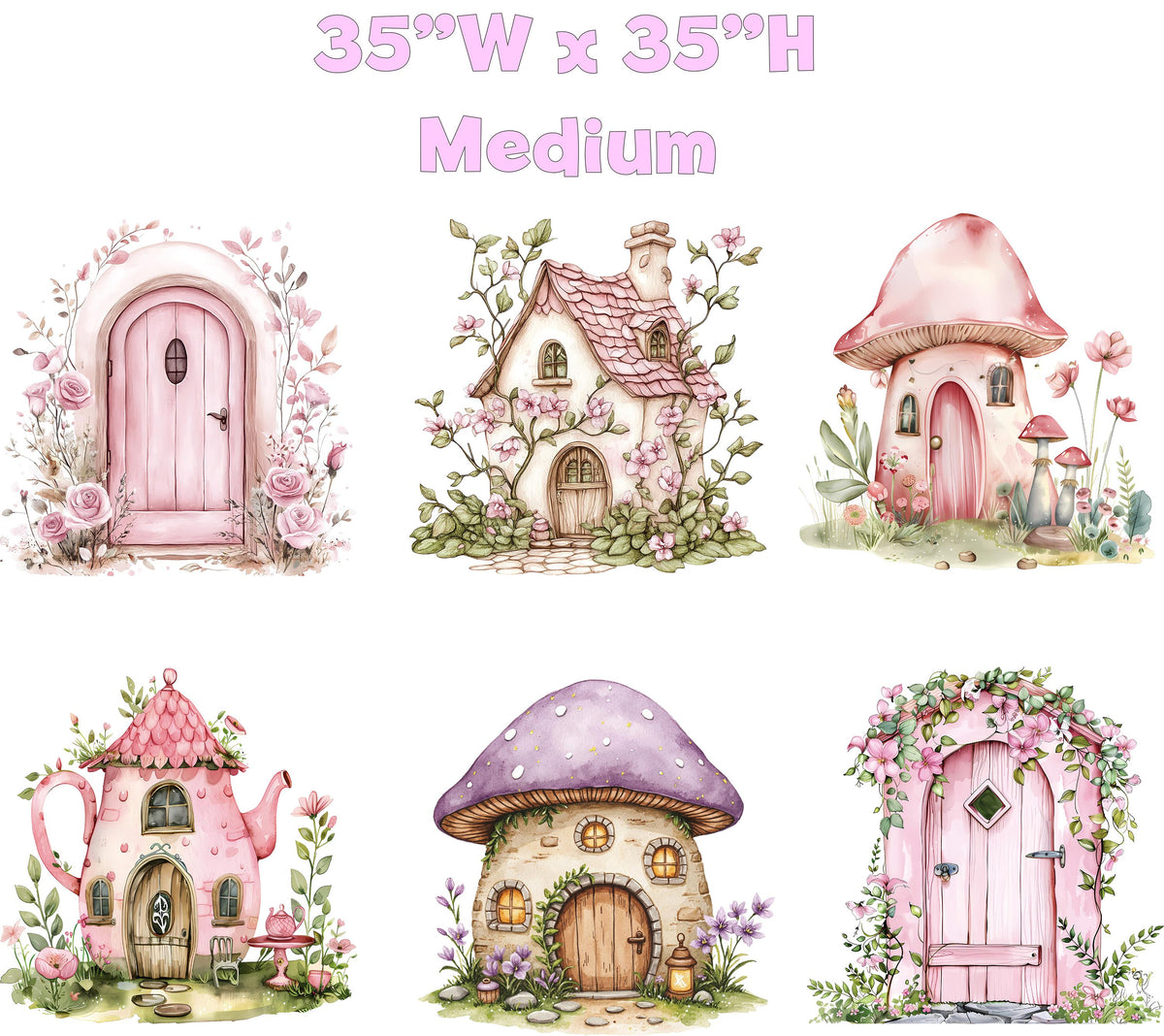 Fairy First Birthday Decor, Mushroom Cutout, Baby Shower, Enchanted Fairy Birthday Decor, Fairy Theme Birthday, Mushroom Backdrop,Fairy Door