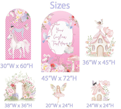 Fairy First Birthday Decor, Cutout, Floral Baby Shower, Fairy Garden, Fairy House, Unicorn Cutout, 1st Birthday, Garden Party, Props,Fairies