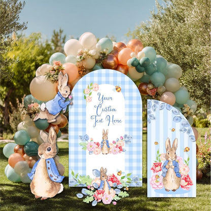 Blue Floral Garden Bunny Cutout, Boys Baby Shower Decor, 1st Birthday, Yard Sign, Garden Decor, Easter Bunny, Gender Reveal, Storybook Props