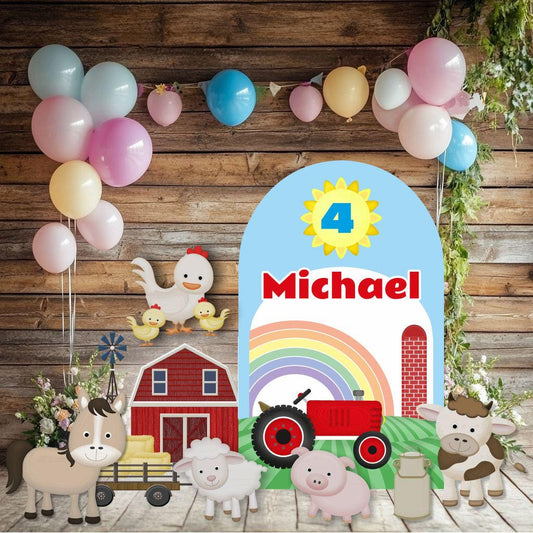 Farm Animals Cutouts Set — custom party decor, printed and cut to shape