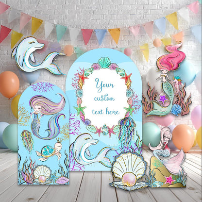 Mermaid Cutouts, Personalized Backdrop, Birthday Party Decor, Under The Sea, Mermaid Tails, Beach Theme Party, Ocean Theme, Oneder The Sea