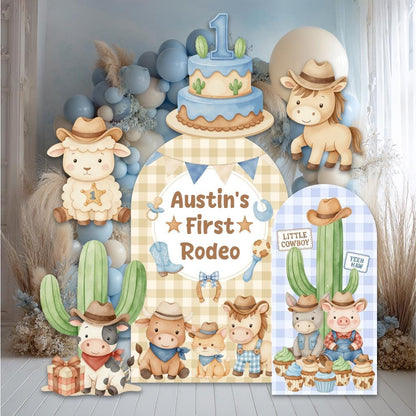 My First Rodeo Birthday Cutouts, Cowboy Party, First Birthday, Western Birthday, Wild West, Western Baby, Baby Boy, Photo Prop, Wild One