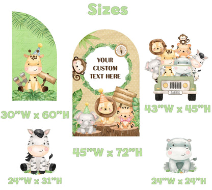 Safari Animals Truck Cutouts, Baby Shower, Safari Truck, Wild One, Birthday Decor, Safari Animal Party, Two Wild, Party Props, Safari Jeep