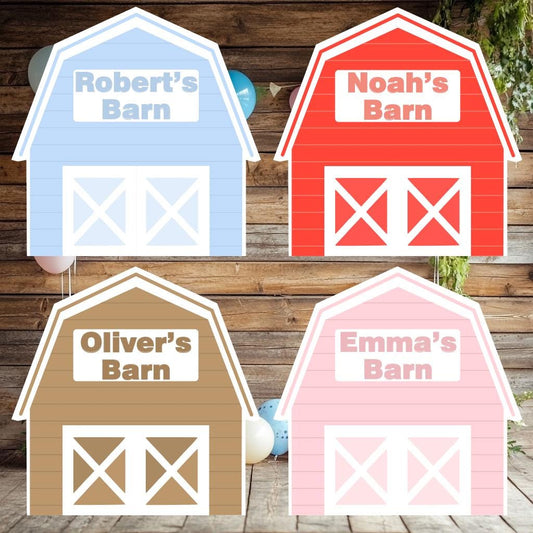Barnyard Cutout — custom party decor, printed and cut to shape