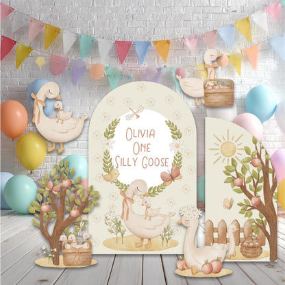 One Silly Goose Cutouts, Mama Goose Baby Shower, Silly Goose Props, Birthday Decor, Lucky Duck, Gender Neutral, Cottagecore, 1st Birthday