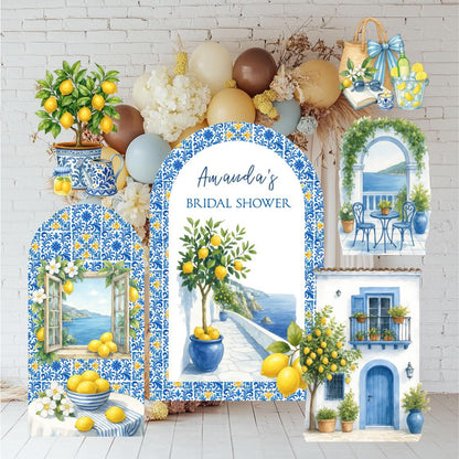 Mediterranean Birthday Cutouts, Amalfi Coast Party Props, Mediterranean Baby Shower, Italian Bridal Shower, Signs, Bachelorette Backdrop