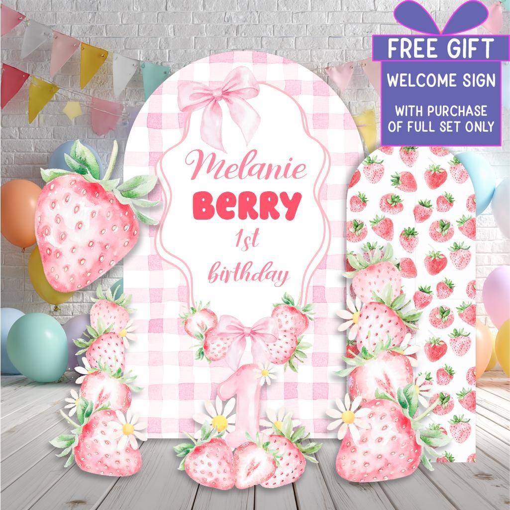 Berry Cutouts — custom party decor, printed and cut to shape