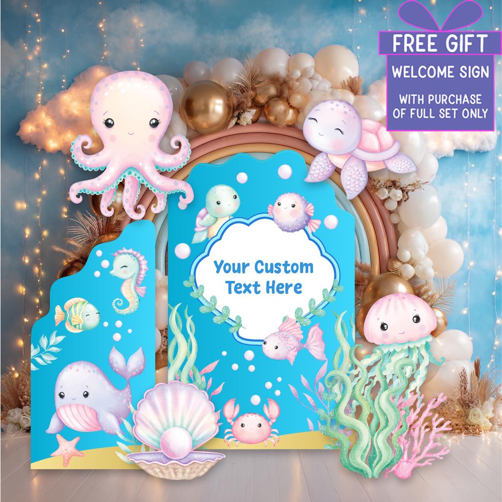 Under the Sea Cutout — custom party decor, printed and cut to shape