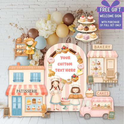 Patisserie Cutouts — custom party decor, printed and cut to shape