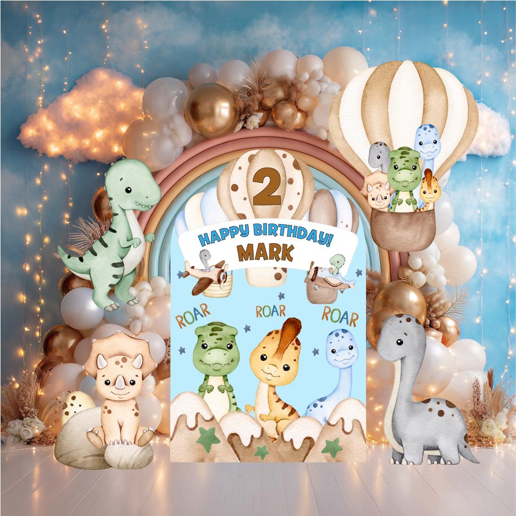Dinosaur Party Cutouts, Party Decor, Air Transport, Hot Air Balloons, Baby Dino Birthday Party, Party Props, Dinosaur Baby Shower, Airplane