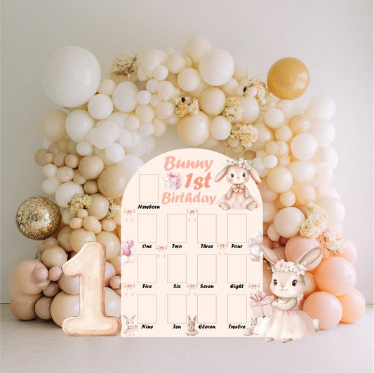 Personalized Cute Bunny Cutouts — custom party decor, printed and cut to shape
